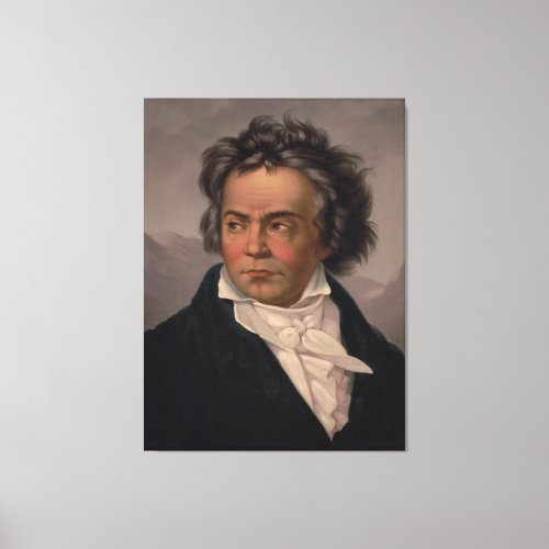 1870 Ludwig Van Beethoven German Composer Pianist Canvas Print