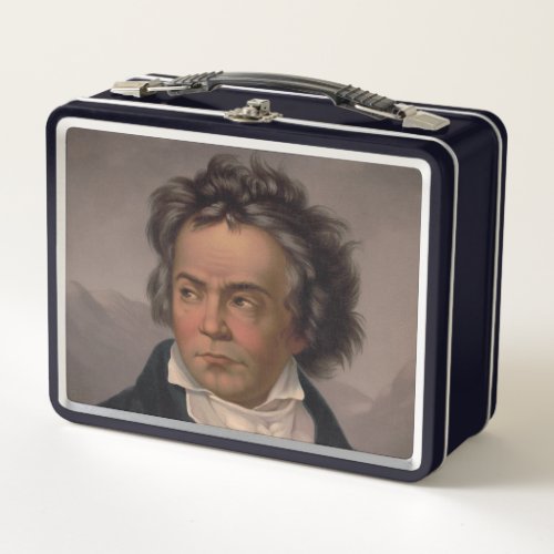 1870 Ludwig Van Beethoven German Composer Pianist Metal Lunch Box