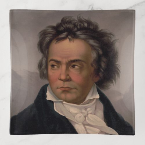 1870 Ludwig Van Beethoven German Composer Pianist Trinket Tray