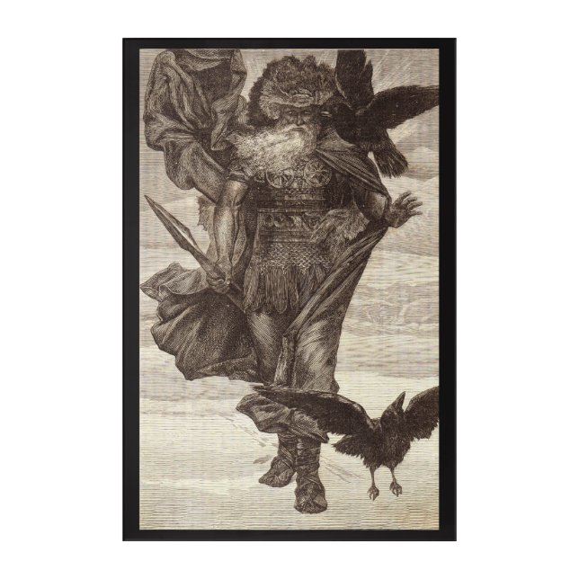 1871 Odin, Norse God of Wisdom Acrylic Print (Front)