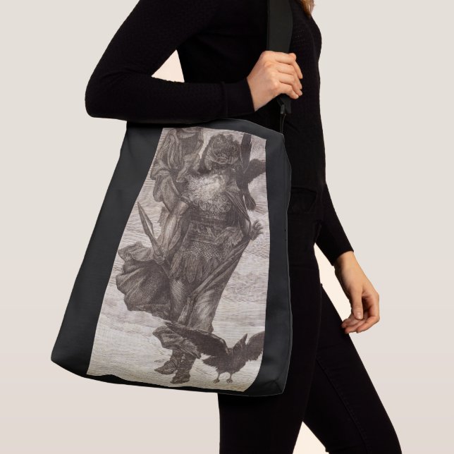 1871 Odin, Norse God of Wisdom Crossbody Bag (Close Up)