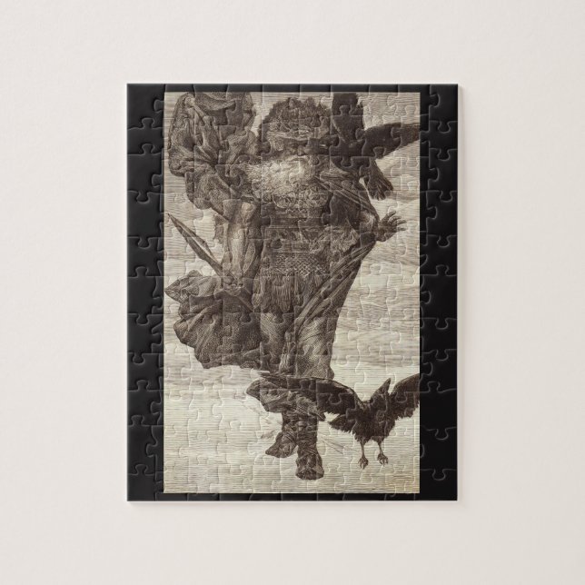 1871 Odin, Norse God of Wisdom Jigsaw Puzzle (Vertical)