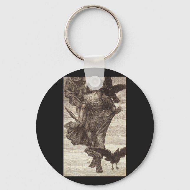 1871 Odin, Norse God of Wisdom Keychain (Front)