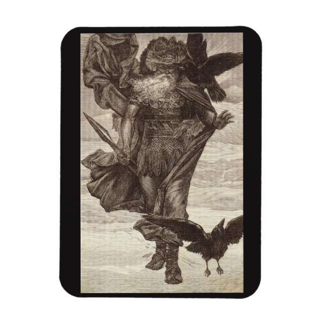 1871 Odin, Norse God of Wisdom Magnet (Vertical)