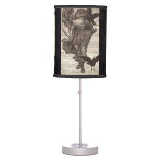 1871 Odin, Norse God of Wisdom Table Lamp