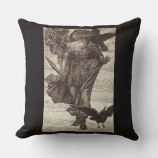1871 Odin, Norse God of Wisdom Throw Pillow