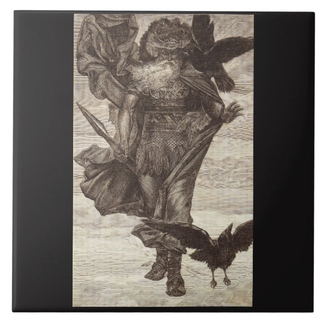 1871 Odin, Norse God of Wisdom Tile (Front)