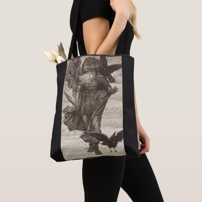 1871 Odin, Norse God of Wisdom Tote Bag (Close Up)