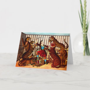 1874 The Lion Queen Card