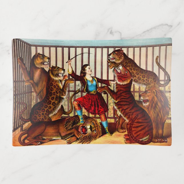 1874 The Lion Queen Trinket Tray (Front)