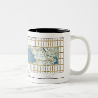 1875 Map of the Central Park, New York City Two-Tone Coffee Mug