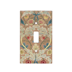 1875 Vintage William Morris Floral Embroidery Light Switch Cover