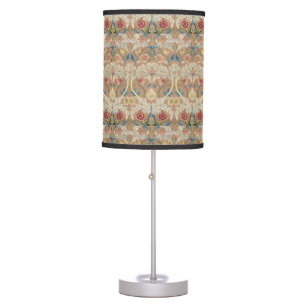 1875 Vintage William Morris Floral Embroidery Table Lamp