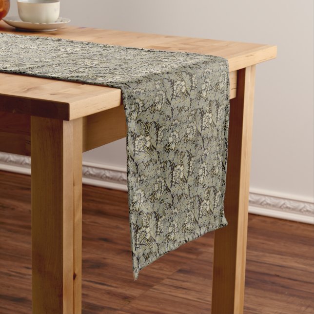 1876 Vintage William Morris Anemone Short Table Runner (In Situ)