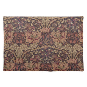 1876 Vintage William Morris Honeysuckle Cloth Placemat