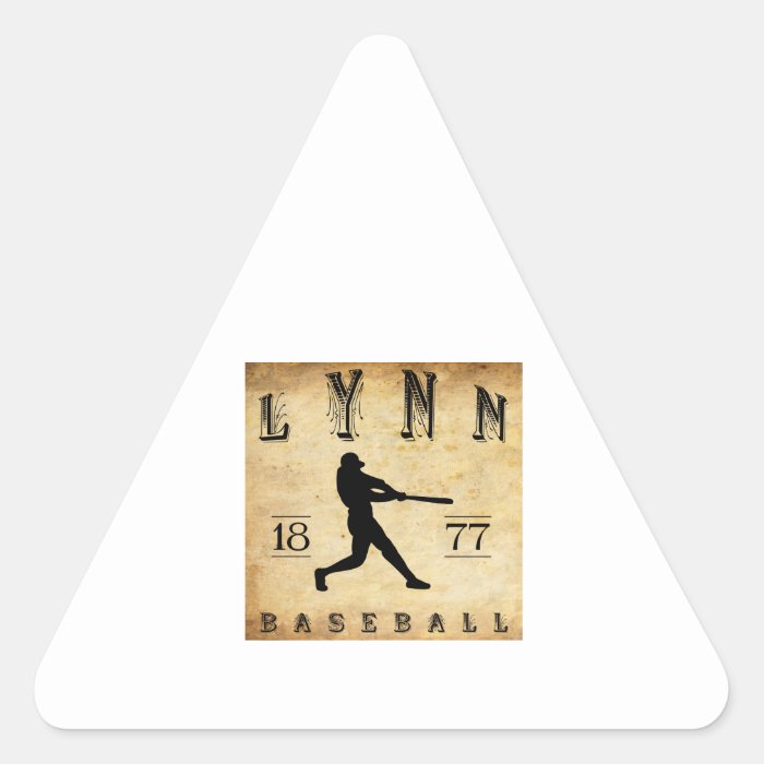 1877 Lynn Massachusetts Baseball Triangle Sticker