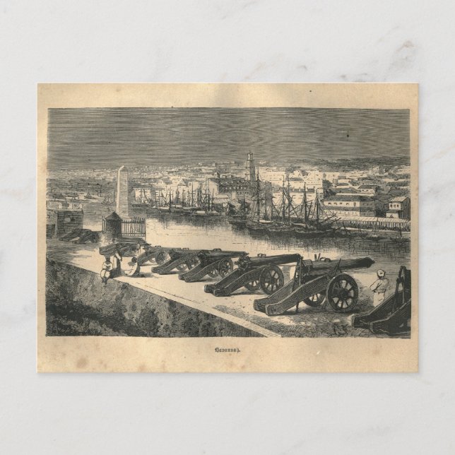1877 Print Cuba Havana, Earth and its Peoples Postcard (Front)