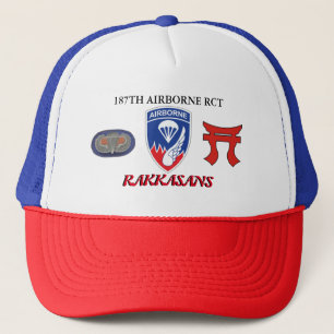 187TH AIRBORNE RCT RAKKASANS  TRUCKER HAT