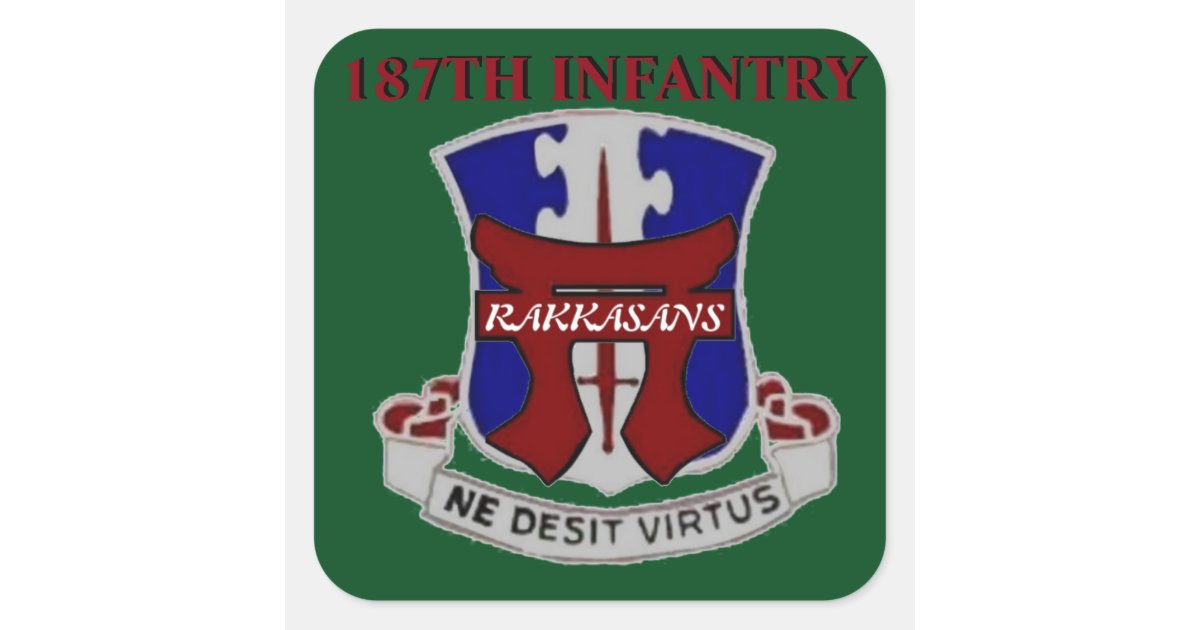 Rakkasans Lettering 187TH INFANTRY RAKKASANS STICKERS | Zazzle