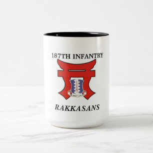 187th Infantry Rakkasans Two-Tone Coffee Mug