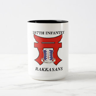 187th Infantry Rakkasans Two-Tone Coffee Mug