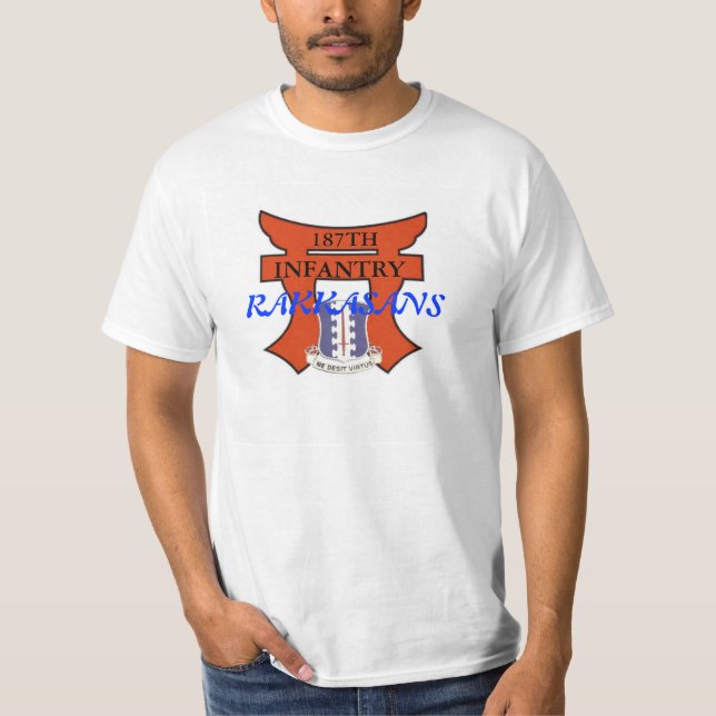 187th Infantry T-Shirt with torri and dui design (Front)