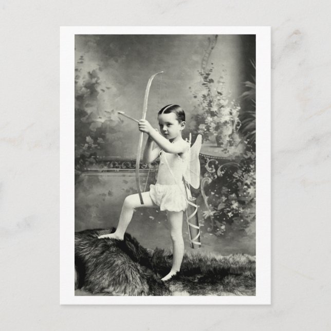 1880 Cupid at Work Postcard (Front)