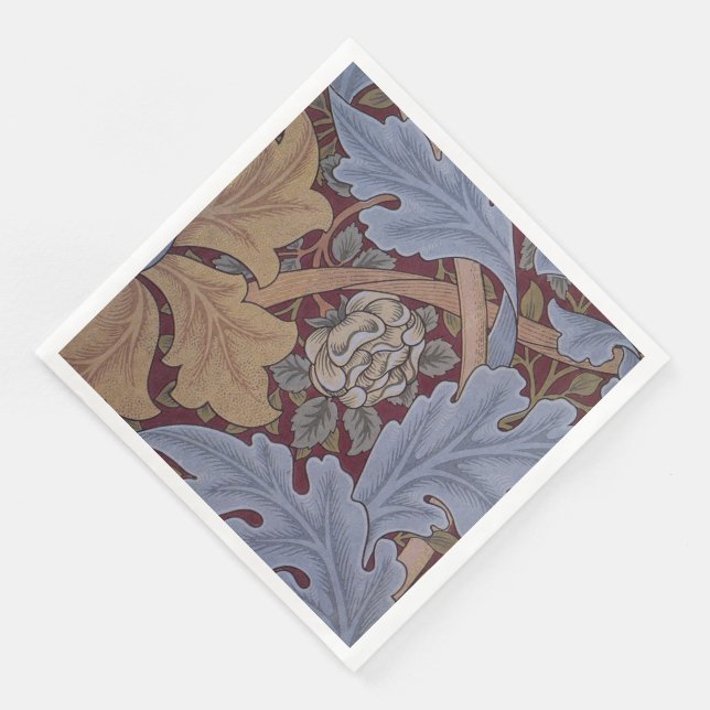 1880 William Morris St James Palace Wallpaper Paper Dinner Napkins (Corner)