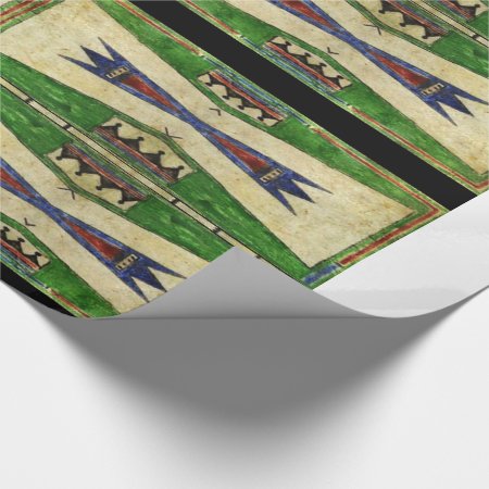 1880's Cheyenne Parfleche Design Wrapping Paper
