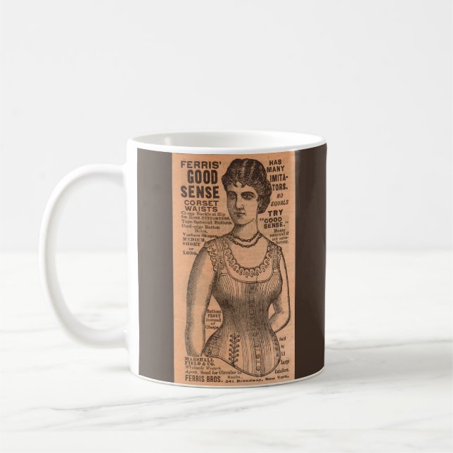 1880s Ferris Common Sense Corsets ad Coffee Mug (Left)