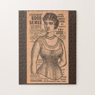1880s Ferris Common Sense Corsets ad Jigsaw Puzzle