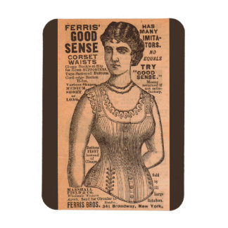 1880s Ferris Common Sense Corsets ad Magnet