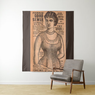 1880s Ferris Common Sense Corsets ad Tapestry