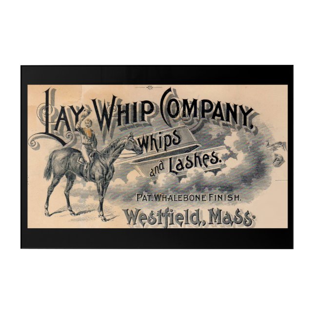 1880s Lay Whip Company billhead Acrylic Print (Front)