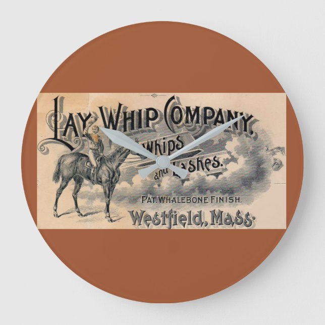 1880s Lay Whip Company billhead Large Clock (Front)