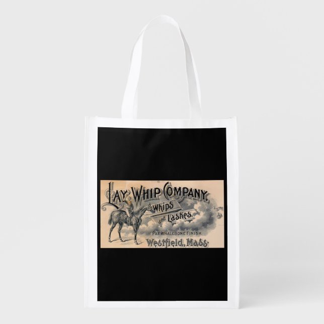 1880s Lay Whip Company billhead Reusable Grocery Bag (Front)