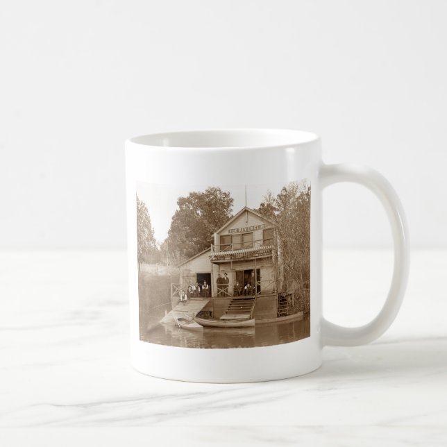 1880's Men Club Fox River Club Fishing Elgin Coffee Mug (Right)