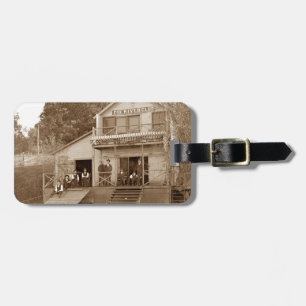 1880's Men Club Fox River Club Fishing Elgin Luggage Tag