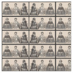 1880s Victorian shawls fashion print Fabric