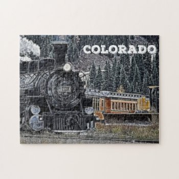 1881 Durango & Silvertown Narrow Gauge Railroad Jigsaw Puzzle by CreativeMastermind at Zazzle