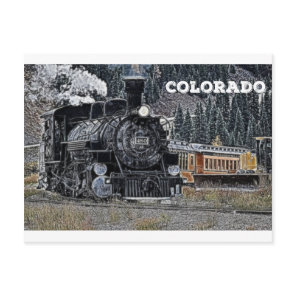 1881 Durango & Silvertown Narrow Gauge Railroad Postcard