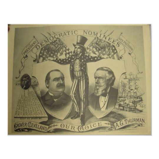 1884 Cleveland - Thurman Card