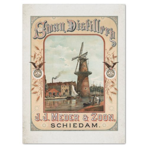 1884 DISTILLERY POSTER TISSUE PAPER