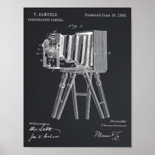 1885 Camera Patent Art Drawing Print