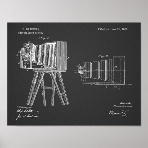 1885 Camera Patent Art Drawing Print