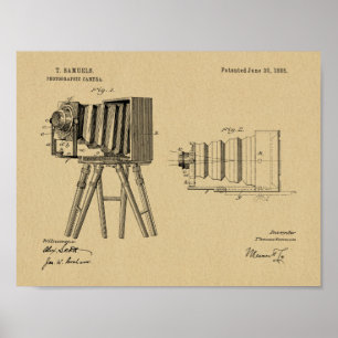 1885 Camera Patent Art Drawing Print