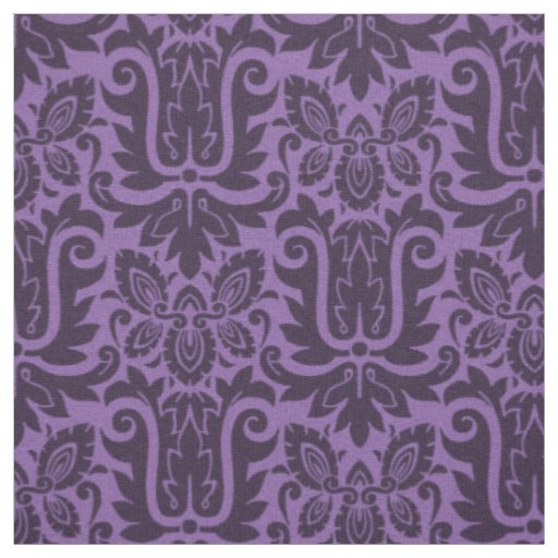 1885 Damask, Mauveine Purple Fabric
