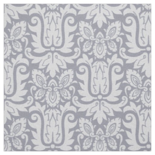 1885 Damask, Shadow Blue Fabric