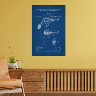 1885 US Patent 317965 - Boland Revolver Poster