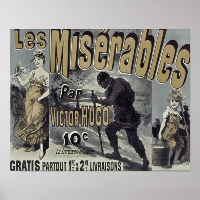 1886 Les Miserables Poster (Front)